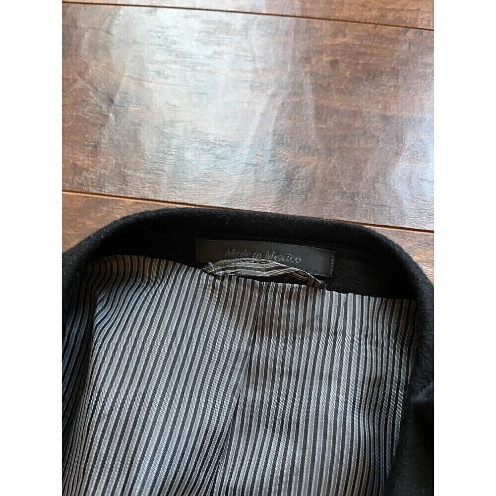 Calvin Klein Mens 100% Cashmere Black Suit Sport Coat Size 46Long - Picture 5 of 9